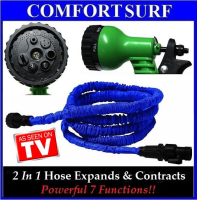 XHOSE 100FT-The Incredible Expandable & Contract Hose + Spray Nozzle wf Powerful 7 Functions!